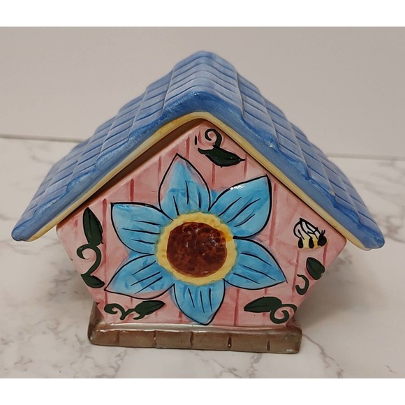 Elements Birdhouse Candleholder Bluebird B4 - Picture 2 of 5